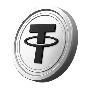 Bagian pembangunan kepercayaan investor yang menampilkan koin kripto Tether USDT